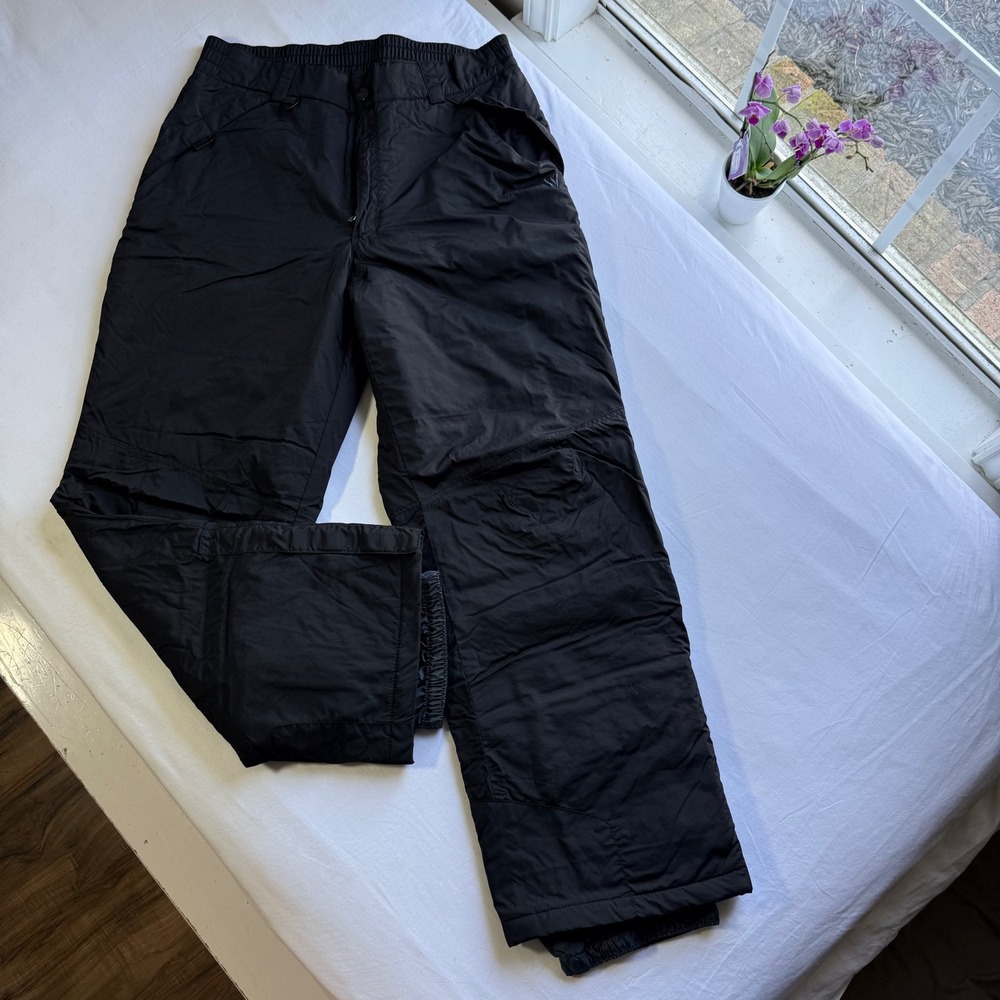 White Sierra Insulated Snow Pants Black Winter Ski Pants Large 32